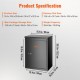 Buy Parcel Box 39x27x52.2 cm Galvanized Steel Mailbox Code Lock Freestanding Wall Mount Removable Anti-Theft Baffle IPX3 Waterproof Parcel Drop Box for Home Porch