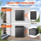 Buy Parcel Box 44x35x58.3 cm Galvanized Steel Mailbox with Code Lock Detachable Anti-Theft Baffle Wall Mount Waterproof IPX3 Parcel Storage for Home Porch