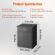 Buy Parcel Box 44x35x58.3 cm Galvanized Steel Mailbox with Code Lock Detachable Anti-Theft Baffle Wall Mount Waterproof IPX3 Parcel Storage for Home Porch