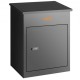 Buy Parcel Box 44x35x58.3 cm Galvanized Steel Mailbox with Code Lock Detachable Anti-Theft Baffle Wall Mount Waterproof IPX3 Parcel Storage for Home Porch