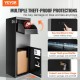 Buy Parcel Box 35.5x29.5x105.5 cm Galvanized Steel Mailbox Code Lockable Free Standing Floor Mount Baffle Anti-Theft Removable Waterproof IPX3 Package Deposit for Home Porch