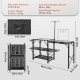 Koop Campingkeukentafel, opvouwbaar draagbaar kookstation met draagtas, aluminium campingtafel 174 x 50 x 160 cm voor buitenpicknicks, barbecues, kamperen