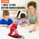 Buy Button Making Machine Diameter 25mm Badge Circle Cutter 29x15.5x48.5cm Iron & ABS Button Maker Machine for Making Pins, Badges, Ribbons, Keychains, Bottle Openers, 500 Pieces