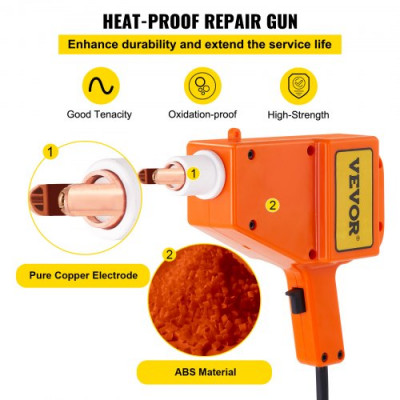 VEVOR Máquina De Soldadura Por Puntos Para Coche Abolladuras Coche Tirar De Pernos Potente Herramienta