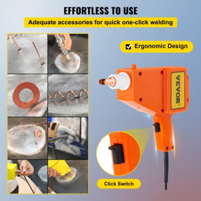 VEVOR Máquina De Soldadura Por Puntos Para Coche Abolladuras Coche Tirar De Pernos Potente Herramienta