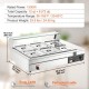 Buy Buffet Warmer 6 x 11.4L Electric Water Bath Adjustable Temperature 30-85°C 1500W Stainless Steel Dry Buffet Warmer Scald Proof for Reheating Food Evening Party