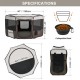 Buy Portable Dog Playpen 1168x584mm Foldable Playpen for Rabbits, Cats and Puppies 600D Oxford Fabric Waterproof Zipper for Indoor and Outdoor Travel Camping