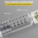 Buy Dosing Syringe with Needle 1ml 100PCS Luer Lock Syringes Borosilicate Glass Material Luer Type Administration Syringe, Precise Graduation Marks, Easy Cleaning and Reusable