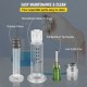 Buy Dosing Syringe with Needle 1ml 100PCS Luer Lock Syringes Borosilicate Glass Material Luer Type Administration Syringe, Precise Graduation Marks, Easy Cleaning and Reusable