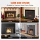 Buy Fireplace Screen 1 Panel Heavy Duty Iron Fireplace Spark Guard 36x28 Inch Freestanding Spark Guard for Living Room Modern Home Decor Black