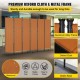 Buy 6 Panel Room Divider Folding Privacy Screen 308 x 36 x 185 cm Privacy Screen Aluminum Alloy Iron Frame for Offices, Hospitals, Restaurants, Orange