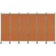 Buy 6 Panel Room Divider Folding Privacy Screen 308 x 36 x 185 cm Privacy Screen Aluminum Alloy Iron Frame for Offices, Hospitals, Restaurants, Orange