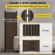 Buy Panels Room Divider Folding Privacy Screen 308 x 36 x 185 cm Privacy Screen Aluminum Alloy Iron Frame for Offices, Hospitals, Restaurants, Brown