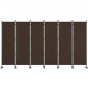 Buy Panels Room Divider Folding Privacy Screen 308 x 36 x 185 cm Privacy Screen Aluminum Alloy Iron Frame for Offices, Hospitals, Restaurants, Brown