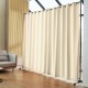 Koop Screen Room Divider 122" x 12" x 90" Polyester Room Divider met mobiele standaard Privacyscherm met wielen voor kantoor, ziekenhuis, slaapkamer, eetkamer, studeerkamer, zwart