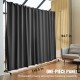 Koop Screen Room Divider 122" x 12" x 90" Polyester Room Divider met mobiele standaard Privacyscherm met wielen voor kantoor, ziekenhuis, slaapkamer, eetkamer, studeerkamer, lichtgrijs