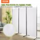 Buy 3 Panel Folding Room Divider Screen with Carbon Steel Frame and Polyester Fabric Privacy Room Divider 226x51.5x185 cm for Office, Bedroom, Dining Room, Study, White