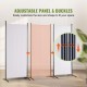 Buy 3 Panel Folding Room Divider Screen with Carbon Steel Frame and Polyester Fabric Privacy Room Divider 226x51.5x185 cm for Office, Bedroom, Dining Room, Study, White