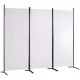 Buy 3 Panel Folding Room Divider Screen with Carbon Steel Frame and Polyester Fabric Privacy Room Divider 226x51.5x185 cm for Office, Bedroom, Dining Room, Study, White