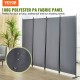 Buy Panel Folding Screen Room Divider with Carbon Steel Frame and Polyester Fabric 224 x 30 x 171 cm Room Divider for Office, Bedroom, Dining Room, Study, Dark Grey