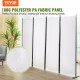 Buy 4 Panel Folding Room Divider Screen with Carbon Steel Frame and Polyester Fabric Privacy Room Divider 224x30x171 cm for Office, Bedroom, Dining Room, Study, White