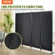 Buy 4 Panel Folding Screen Room Divider with Carbon Steel Frame and Polyester Fabric 224 x 30 x 171 cm Room Divider for Office, Bedroom, Dining Room, Study, Dark Black