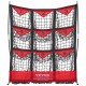 Comprar Red de Entrenamiento de Béisbol de Softbol Pickleball 9 Agujeros 91x77,5 cm Red de Lanzamiento de Béisbol Portátil con Bolsa de Transporte Conveniente Área de Golpe Grande para Lanzar Lanzadores