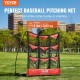 Comprar Red de Entrenamiento de Béisbol de Softbol Pickleball 9 Agujeros Red de Lanzamiento de Béisbol Portátil de 49 x 42 Pulgadas con 1 Bolsa de Transporte Área de Golpe Grande para Lanzar Lanzadores