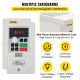 Buy 3kW Variable Frequency Drive 1 or 3 Phase 4HP Frequency Inverter VFD Variable Speed Controller -5~40°C in Machines