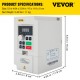 Buy 3kW Variable Frequency Drive 1 or 3 Phase 4HP Frequency Inverter VFD Variable Speed Controller -5~40°C in Machines