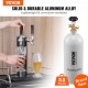 Buy 2.3kg CO2 Tank Aluminum Gas Cylinder with CGA320 Valve Pressure 1800psi Weight 4kg for Beer Filling Pressure Beverage Dispenser Machine Carbonator Machine