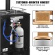 Buy 2.3kg CO2 Tank Aluminum Gas Cylinder with CGA320 Valve Pressure 1800psi Weight 4kg for Beer Filling Pressure Beverage Dispenser Machine Carbonator Machine