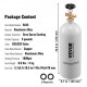 Buy 2.3kg CO2 Tank Aluminum Gas Cylinder with CGA320 Valve Pressure 1800psi Weight 4kg for Beer Filling Pressure Beverage Dispenser Machine Carbonator Machine