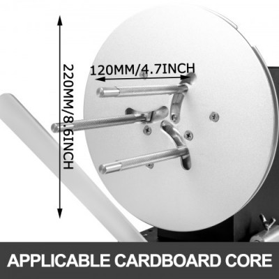 VEVOR  Máquina Rebobinadora de 120mm de Ancho Es Adecuado para Muchas Industrias con Grandes Necesidades de Rebobinado de Etiquetas Automática Rebobinador de Etiquetas R9