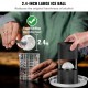 Buy Ice Ball Press 2.4" Aircraft Alloy Ice Ball Press Kit for 60mm Ice Spheres, Ice Press with Tongs and Drip Tray, for Whiskey, Cocktail, Black