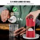 Buy Ice Ball Press 2.4" Aircraft Alloy Ice Ball Press Kit for 60mm Ice Spheres, Ice Press with Tongs and Drip Tray, for Whiskey, Cocktail, Red