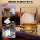 Buy Ice Ball Press 2.4" Aircraft Alloy Ice Ball Press Kit for 60mm Ice Spheres, Ice Press with Tongs and Drip Tray, for Whiskey, Cocktail, Red