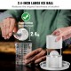 Buy Ice Ball Press Kit Aviation Alloy Ice Press with Ice Block Mold 60mm Round Ice Ball Maker for Whiskey, Cocktails at Parties