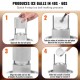 Buy Ice Ball Press 2.4" Aircraft Alloy Ice Ball Press Kit for 60mm Ice Sphere Ice Ball Press with Tongs and Drip Tray for Whiskey, Cocktail, Bourbon, Silver