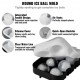 Buy Ice Cube Tray 6 x 4.3 cm Round Ice Cube Tray and 6 x 5 cm Square Ice Cube Tray Silicone Ice Cube Molds Space Saving with Easy Release Lid for Drinks Wine Cocktails Whiskey Coffee Bar