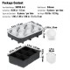 Buy Ice Cube Tray 6 x 4.3 cm Round Ice Cube Tray and 6 x 5 cm Square Ice Cube Tray Silicone Ice Cube Molds Space Saving with Easy Release Lid for Drinks Wine Cocktails Whiskey Coffee Bar