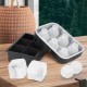 Buy Ice Cube Tray 6 x 4.3 cm Round Ice Cube Tray and 6 x 5 cm Square Ice Cube Tray Silicone Ice Cube Molds Space Saving with Easy Release Lid for Drinks Wine Cocktails Whiskey Coffee Bar