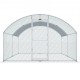 Comprar Gallinero de Metal para Exterior, 400x300x200 cm, Gran Corral para Pollos, Lona Impermeable, Techo Domo, Puerta Doble, Malla de Alambre, Parque para Gansos, Patos, Conejos, Mascotas, Plata