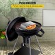 Comprar Forno de pizza ao ar livre 48x35cm Forno de pizza a lenha ao ar livre 50-300 graus centígrados Forno de pizza portátil ao ar livre de aço inoxidável com termômetro de pedra de cordierita 3 acessórios