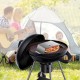 Buy Outdoor Pizza Oven 48x35cm Wood Fired Outdoor Pizza Oven 50-300 Centigrade Portable Outdoor Stainless Steel Pizza Oven with Cordierite Stone Thermometer 3 Accessories