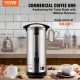 Buy 110 Cup Stainless Steel Commercial Coffee Urn Coffee Maker Urn 1500W 220V Electric Coffee Maker Urn for Quick Brew Hot Water Urn with Detachable Power Cord