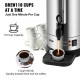 Buy 110 Cup Stainless Steel Commercial Coffee Urn Coffee Maker Urn 1500W 220V Electric Coffee Maker Urn for Quick Brew Hot Water Urn with Detachable Power Cord