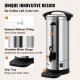 Buy 110 Cup Stainless Steel Commercial Coffee Urn Coffee Maker Urn 1500W 220V Electric Coffee Maker Urn for Quick Brew Hot Water Urn with Detachable Power Cord