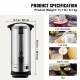 Buy 110 Cup Stainless Steel Commercial Coffee Urn Coffee Maker Urn 1500W 220V Electric Coffee Maker Urn for Quick Brew Hot Water Urn with Detachable Power Cord