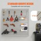 Buy Garage Wall Slat Panel 1220x310mm Tool Storage Panel 4PCS 34kg Capacity with Hooks for Retail Store, Craft Storage Organization